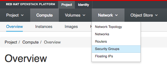 Security Groups Overview diagram