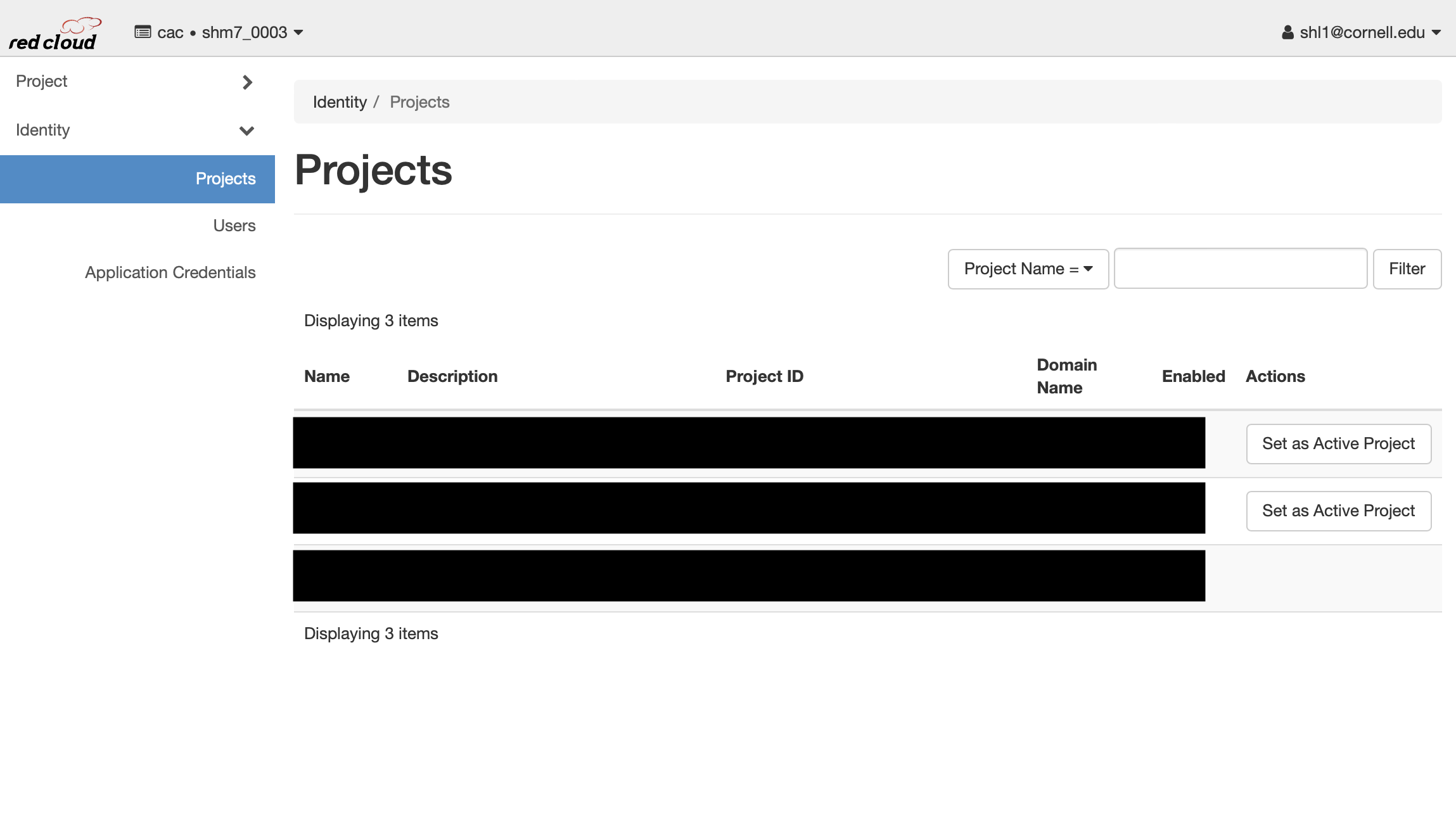 Project Tab